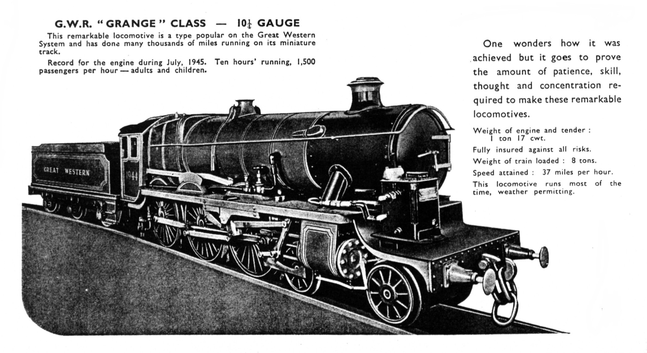 GWR 'Grange' Class - 1944